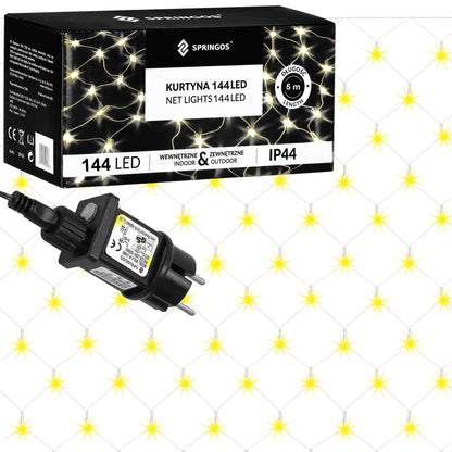 Kalėdinės lemputės  CL4110 144 Led 2 x 2 m