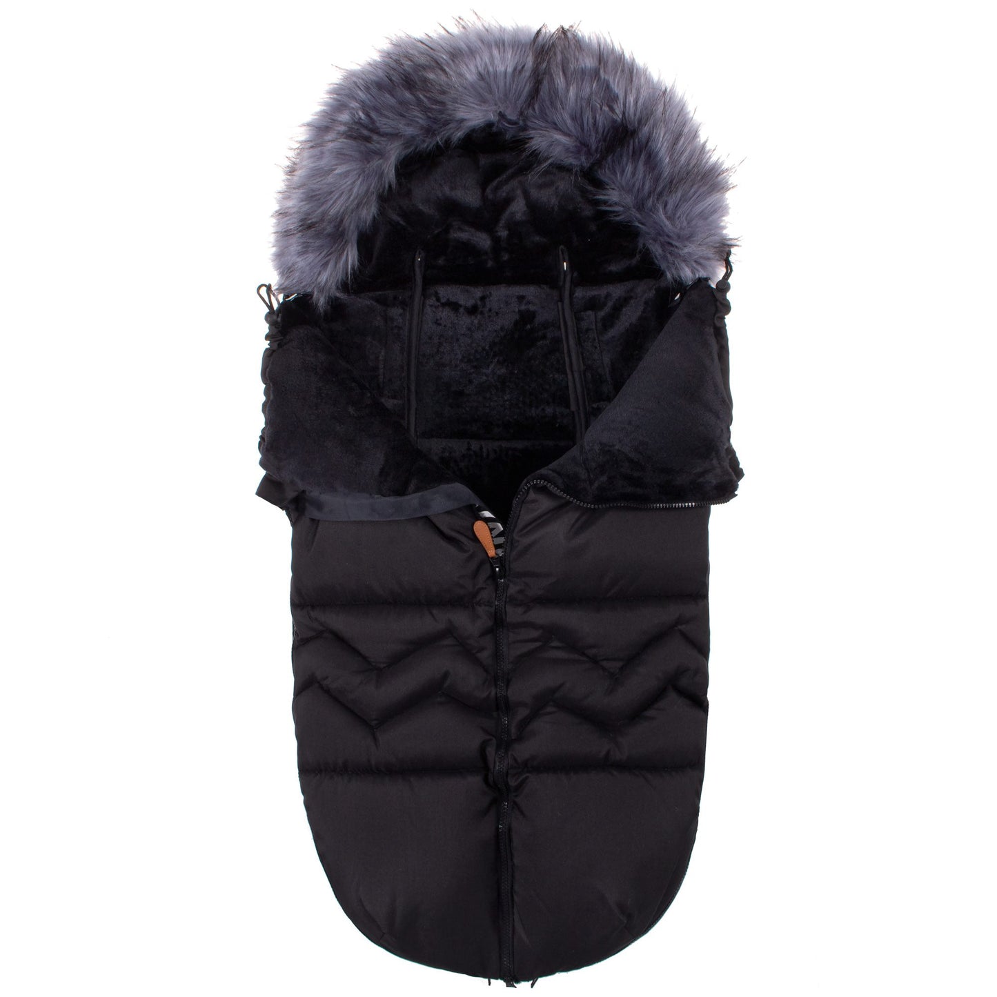 Vaikiškas miegmaišis SB0020, 4-in-1, vežimėliui, rogutėms ir lopšiui, 90 cm, juodas