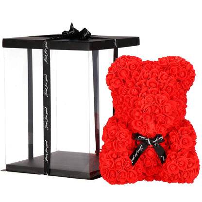 Dekoratyvinis meškiukas iš rožių  HA7224