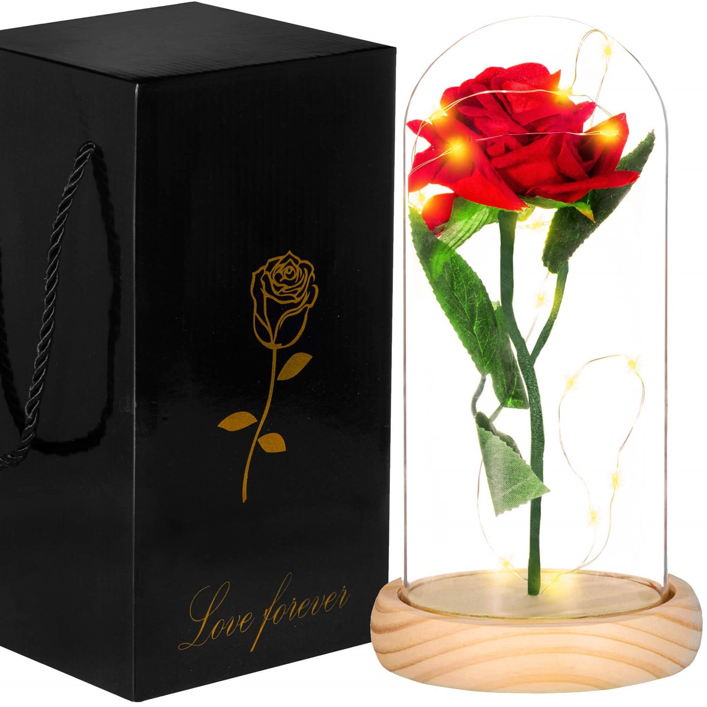 Amžina rožė stikliniame gaubte – HA5155