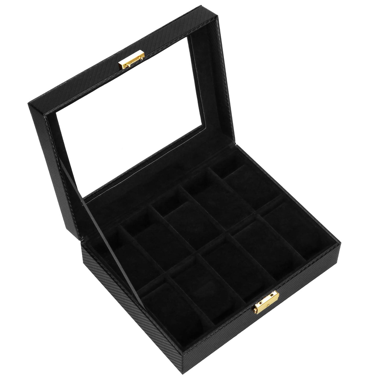 Laikrodžio dėžutė juodos spalvos HA1057 25x20x8cm