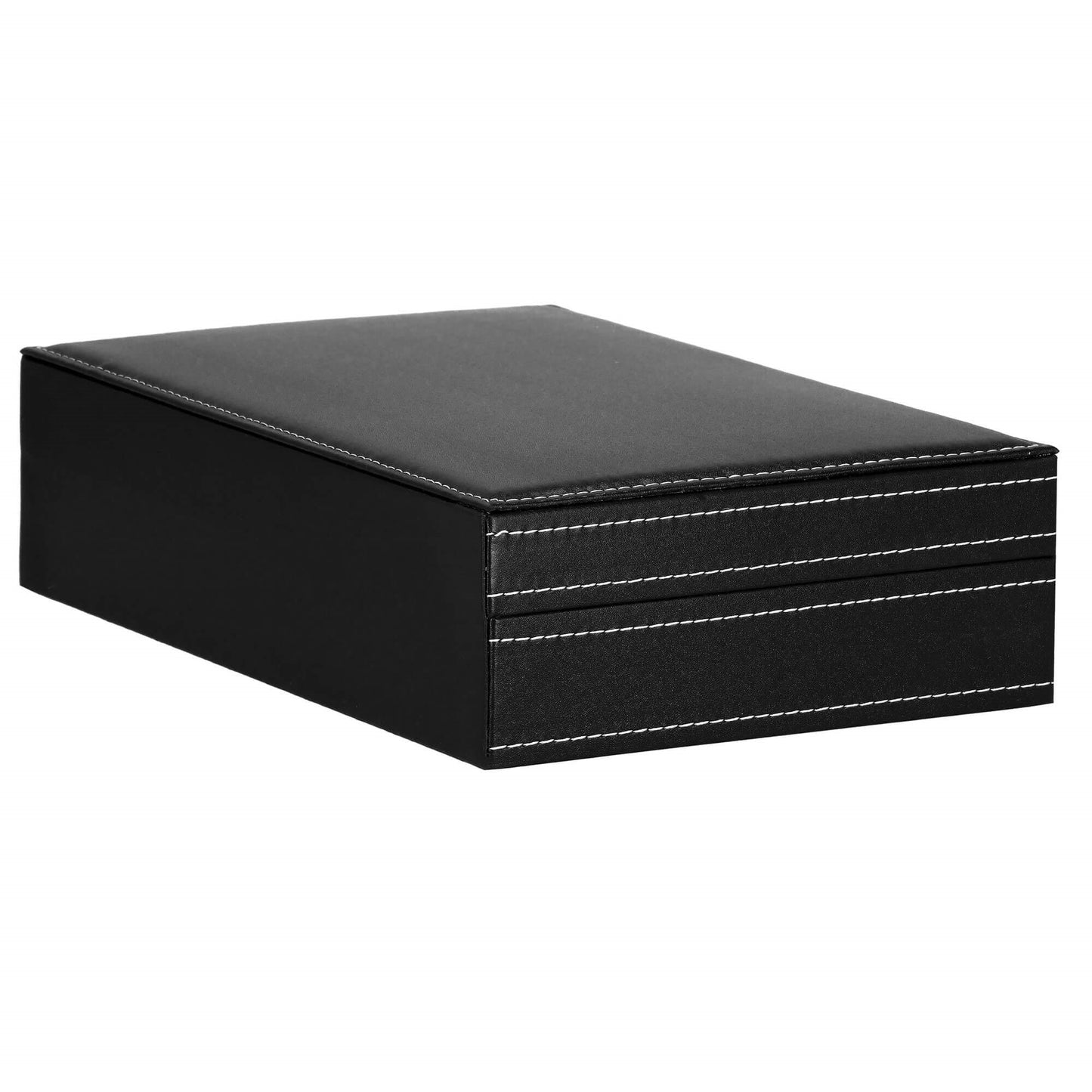 Laikrodžio ir papuošalų dėžutė juodos spalvos HA1062 30x20x8cm