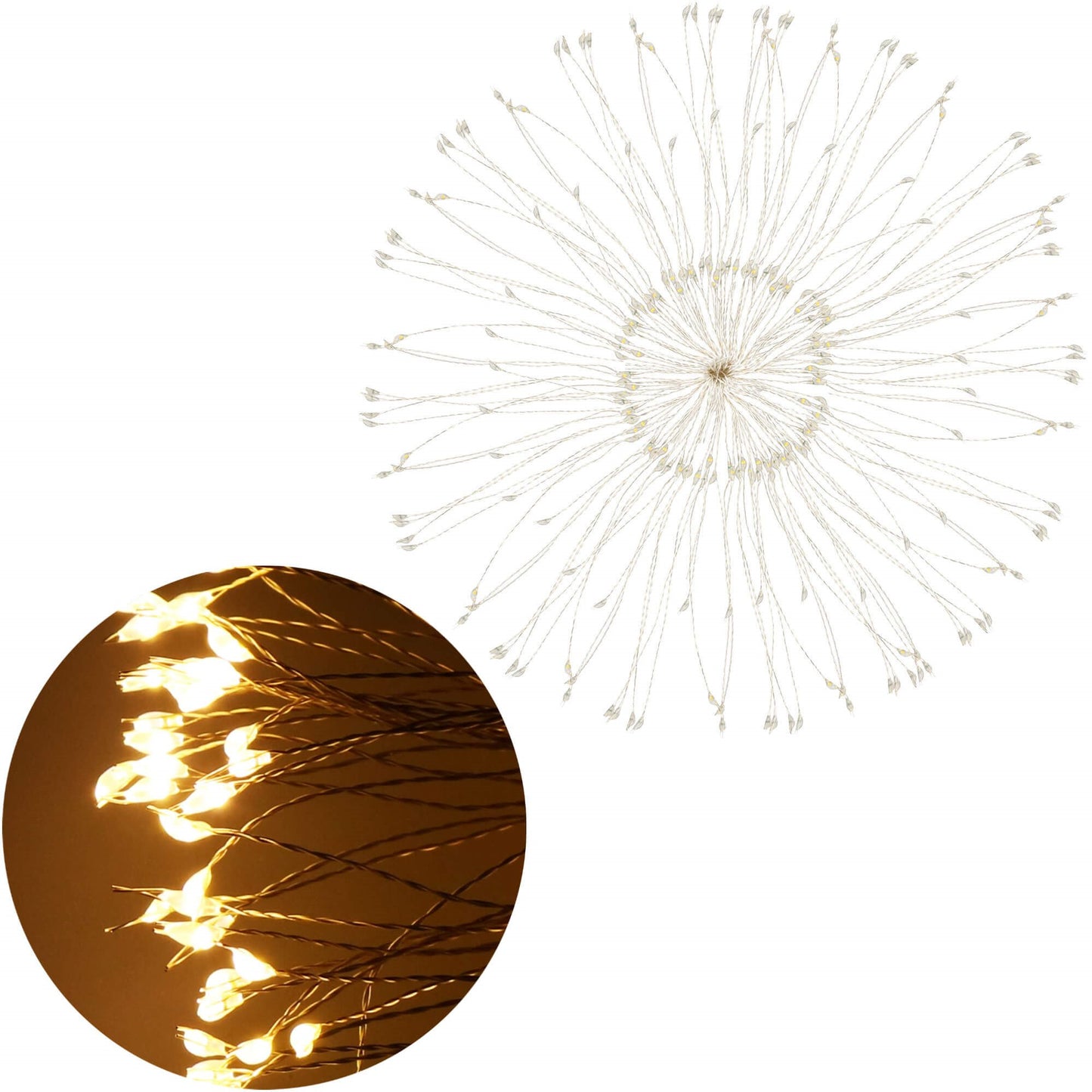 Kalėdų eglutės lemputės žvaigždė, šilta balta CL0117