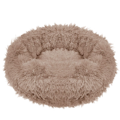 Šuns ir katės guolis  PA0170, 40 cm, pliušinis, šviesiai rudas