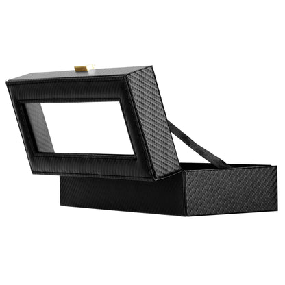 Laikrodžio dėžutė juodos spalvos HA1054 30x11x8cm