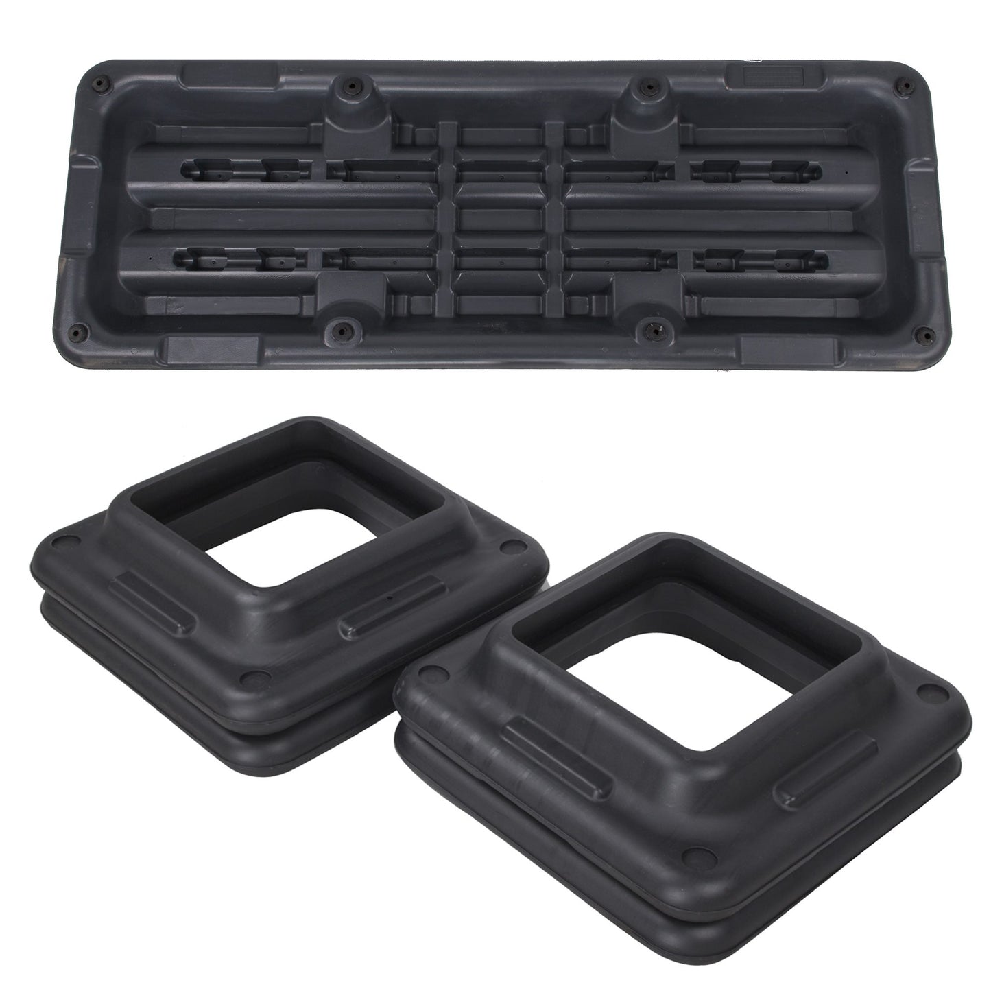 Aerobikos stepas 3 aukščiai,  FA0107, juoda-pilka