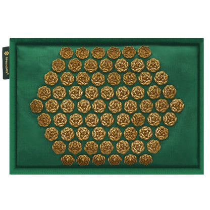 Akupresūros kilimėlis su pagalvėlėmis masažui, nuo skausmo, gydomas iš lino ir kokoso pluošto  SA0154