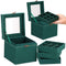 Papuošalų dėžutė žalios spalvos HA1048 12,2x12,2x12,2cm