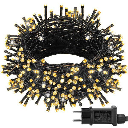 Kalėdinės lemputės CL1001 1000 Led 50m, šilta balta, 8 apšvietimo funkcijos