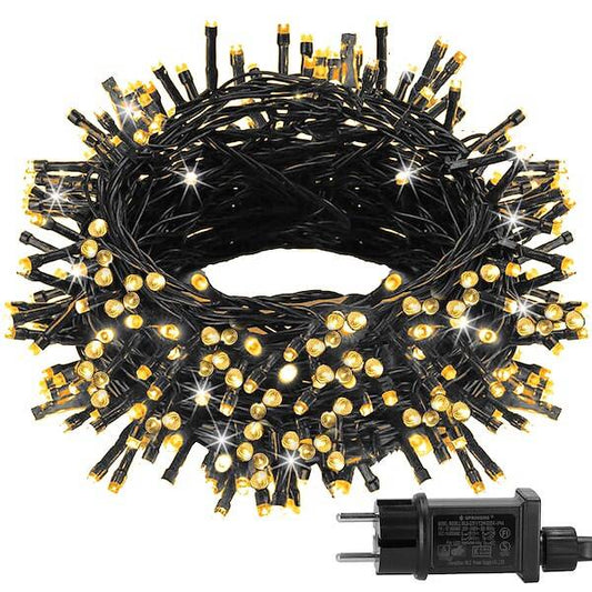 Kalėdinės lemputės CL1001 1000 Led 50m, šilta balta, 8 apšvietimo funkcijos