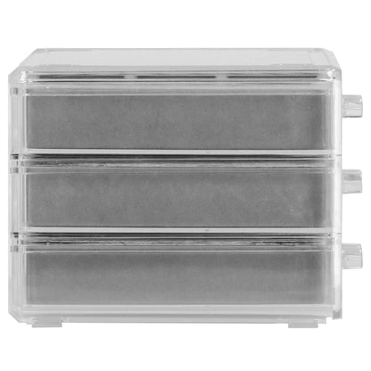 Papuošalų dėžutė pilkos spalvos HA1045 23x14x11cm