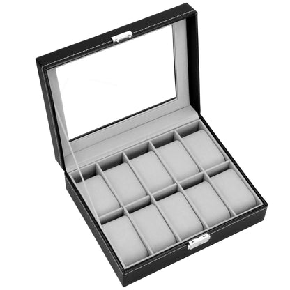 Laikrodžio dėžutė juodos spalvos HA1056 25x20x8cm