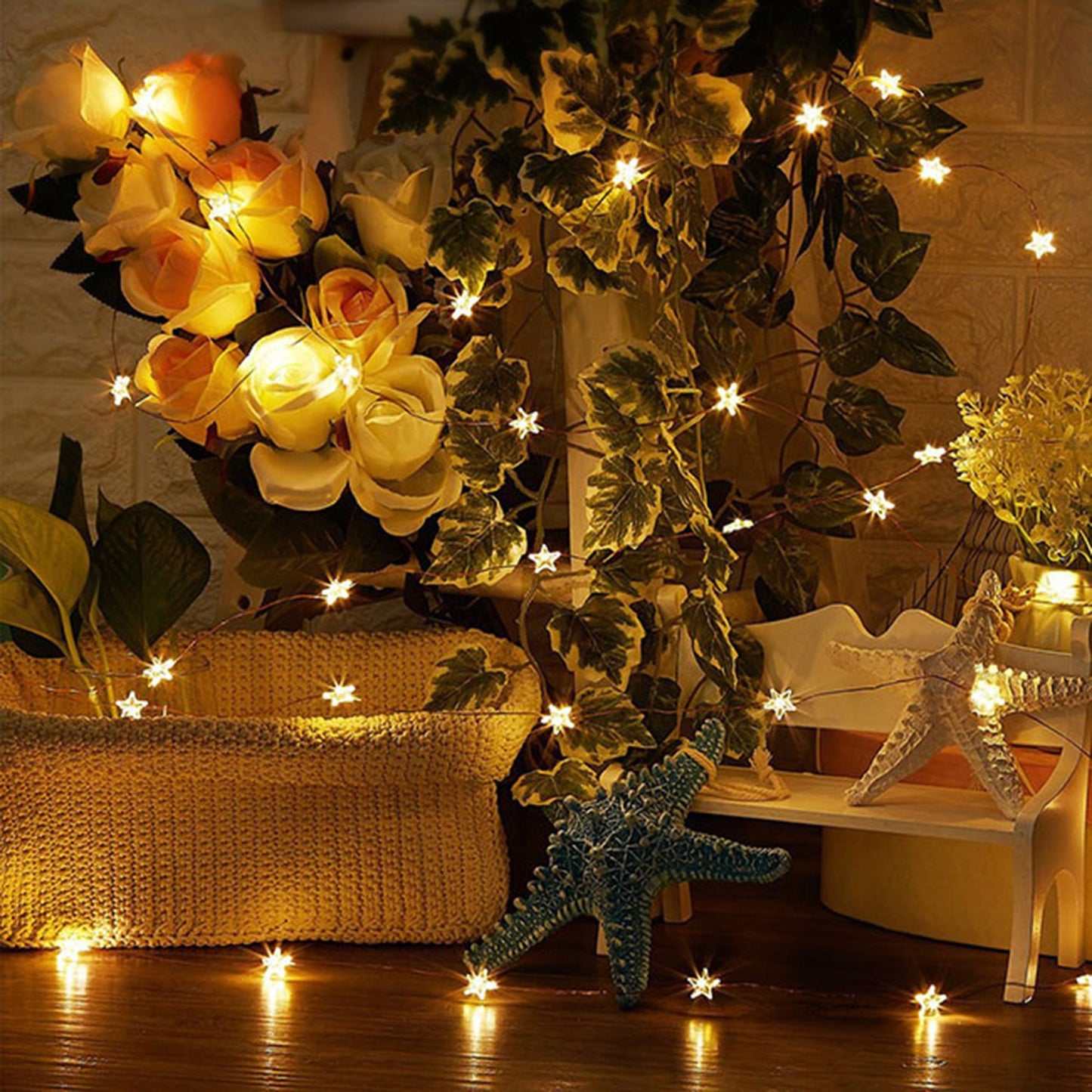 CL0070 Girlianda 20 LED, šilta balta, 5m