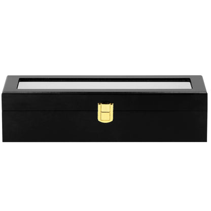 Laikrodžio dėžutė juodos spalvos HA1065 31,5x11,5x8cm