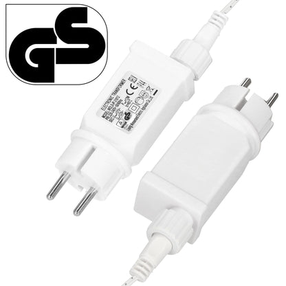 Lauko girlianda varvekliai CL0319 300 LED 12 m, įvairiaspalvė + šaltai balta blykstė