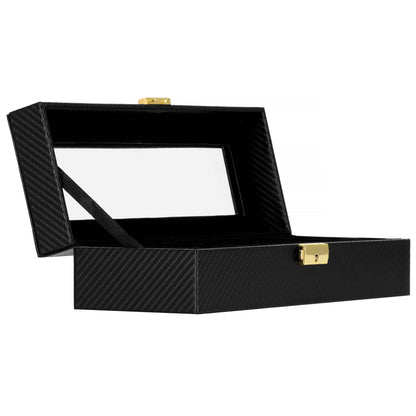 Laikrodžio dėžutė juodos spalvos HA1054 30x11x8cm