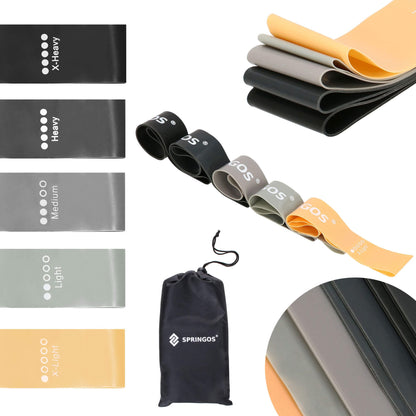 Mankštos pasipriešinimo juostų rinkinys, įvairiaspalvis – FA0132