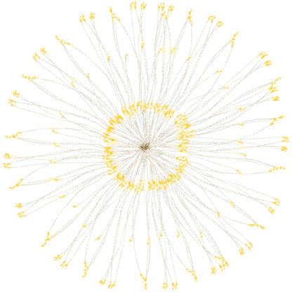 Kalėdų eglutės lemputės žvaigždė, šilta balta CL0117