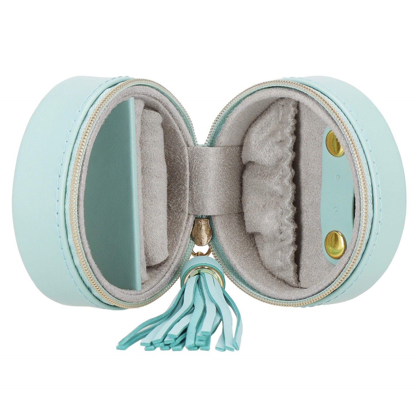 Papuošalų dėžutė žydros spalvos HA1041 7x7x4,5cm