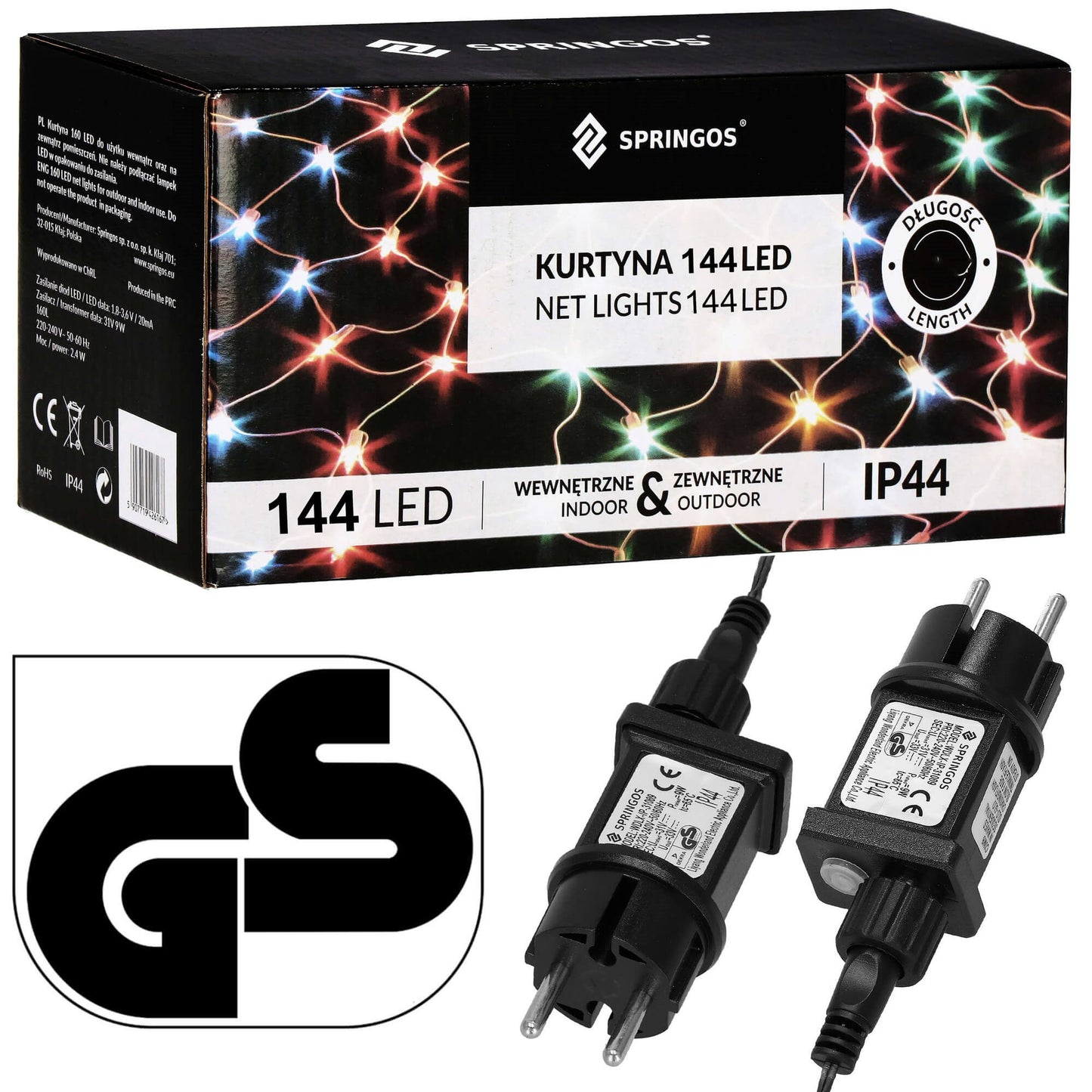 Kalėdinės lemputės  CL4111 144 Led 2 x 2 m