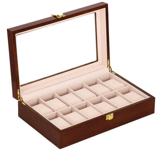 Medinė laikrodžio dėžutė HA1069 31,5x20x8cm