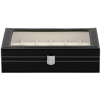 Laikrodžio dėžutė juodos spalvos HA1058 30x20x8cm