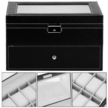 Laikrodžio dėžutė juodos spalvos HA1059