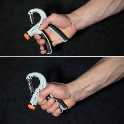 Rankų treniruoklis su reguliuojamu pasipriešinimu  FA0034 20-50 kg pilka-juoda su oranžiniu elementu