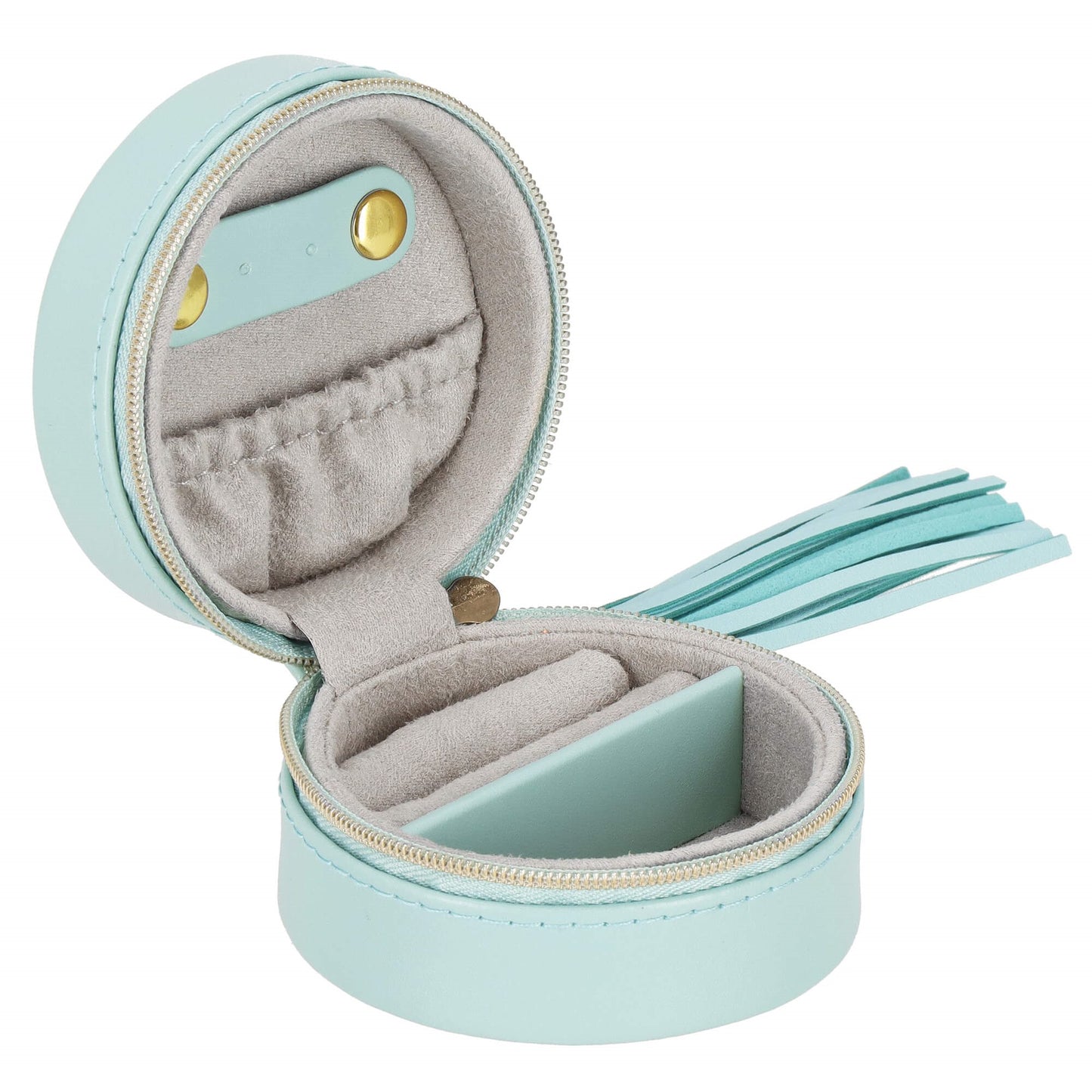 Papuošalų dėžutė žydros spalvos HA1041 7x7x4,5cm