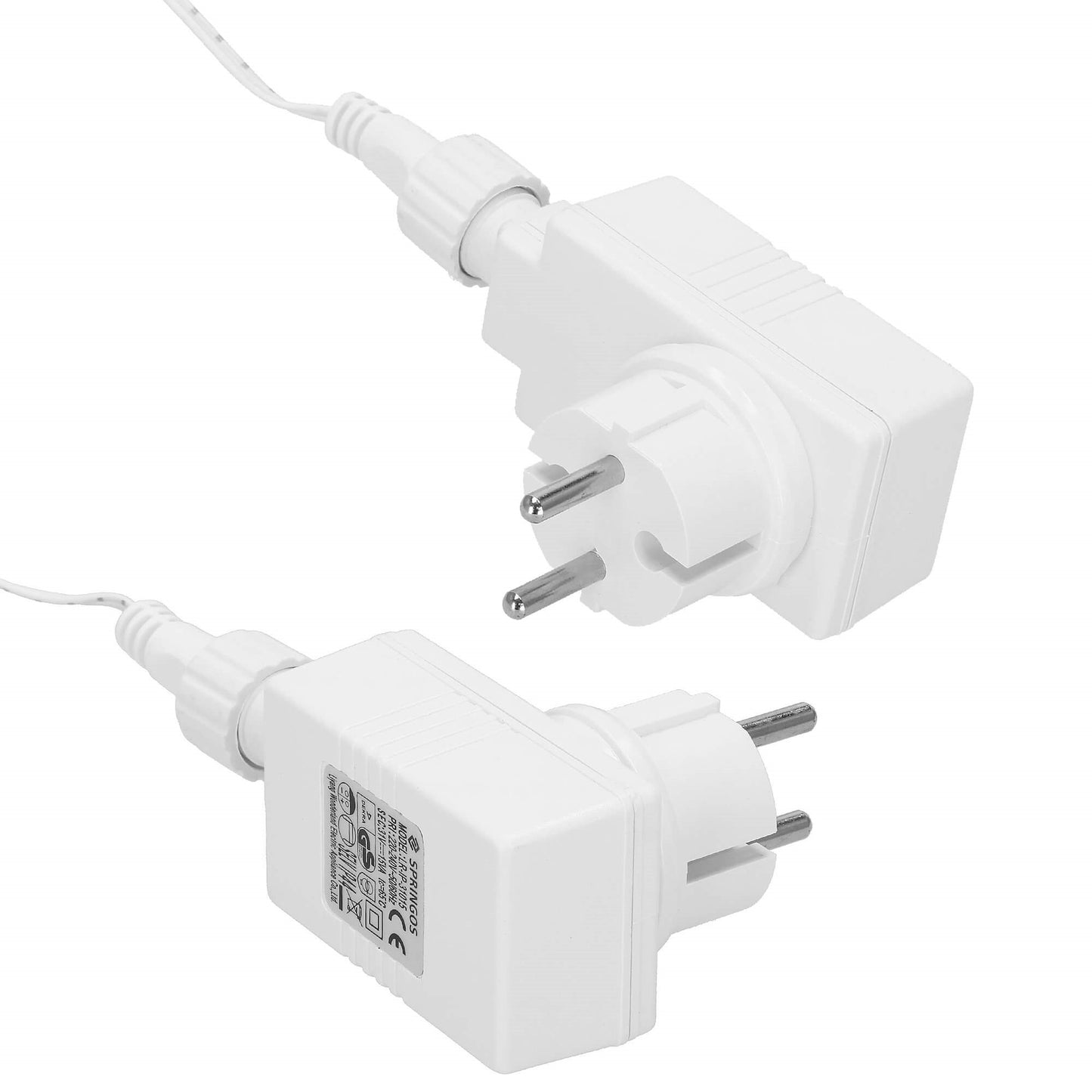 CL0519 Lauko girlianda varvekliai, blykstė 500 LED, 20m, įvairiaspalvė + šaltai balta blykstė