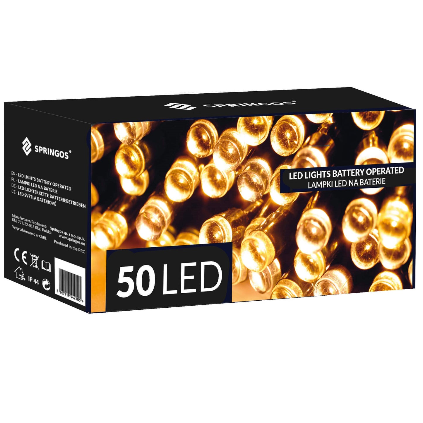 CL4027 LED girliand 50 LED, šilta balta