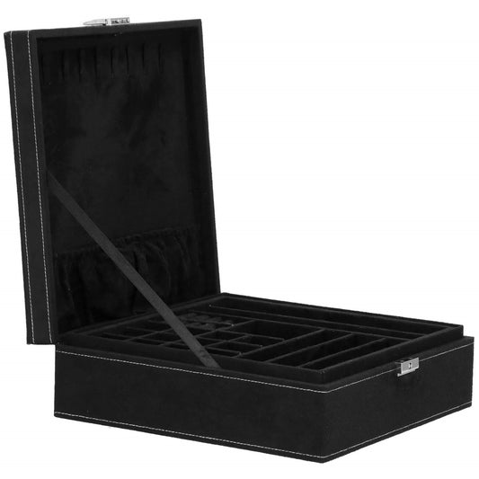 Papuošalų dėžutė juodos spalvos HA1046 26x26x8cm