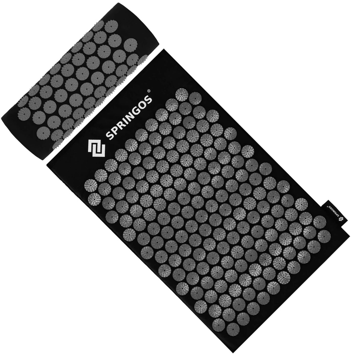 Akupresūros kilimėlis  SA0156, rinkinys su pagalve ir užvalkalu, skirtas masažui, raumenų skausmui