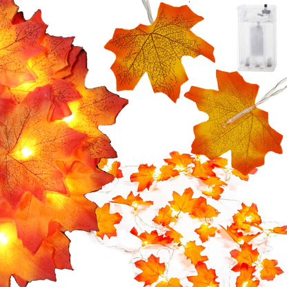 Šviesos dekoracija 20 LED lapelių CL4064, 3xAA