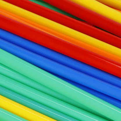 Konstrukcijų šiaudelių rinkinys  KG0032, 408 dalys, spalvotos vamzdeliai ir jungtys