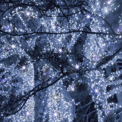 Kalėdinės lemputės CL4083 15m, šaltai balta + blykstė