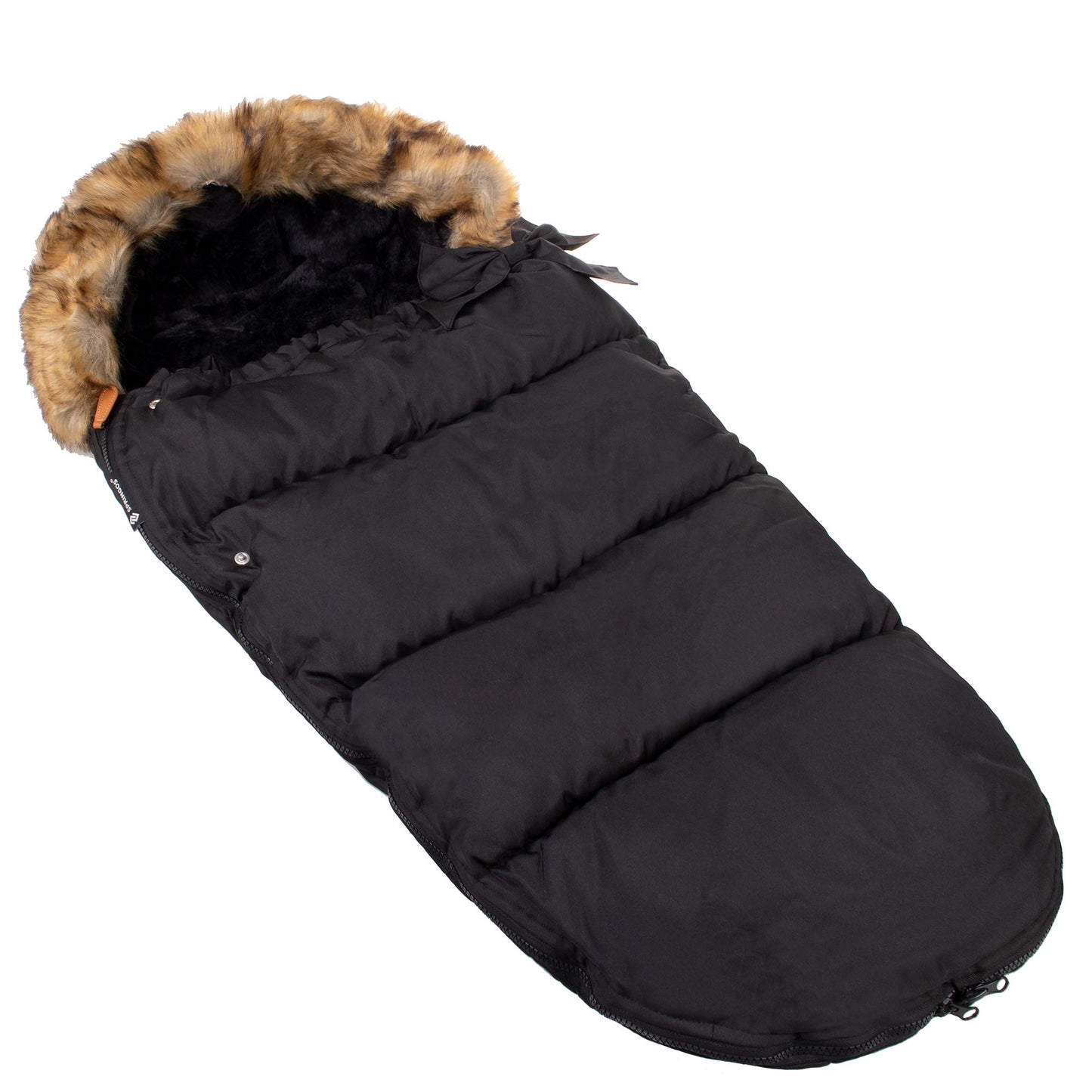 Vaikiškas miegmaišis SB0003, 4-in-1, vežimėliui, rogutėms ir lopšiui, juodas