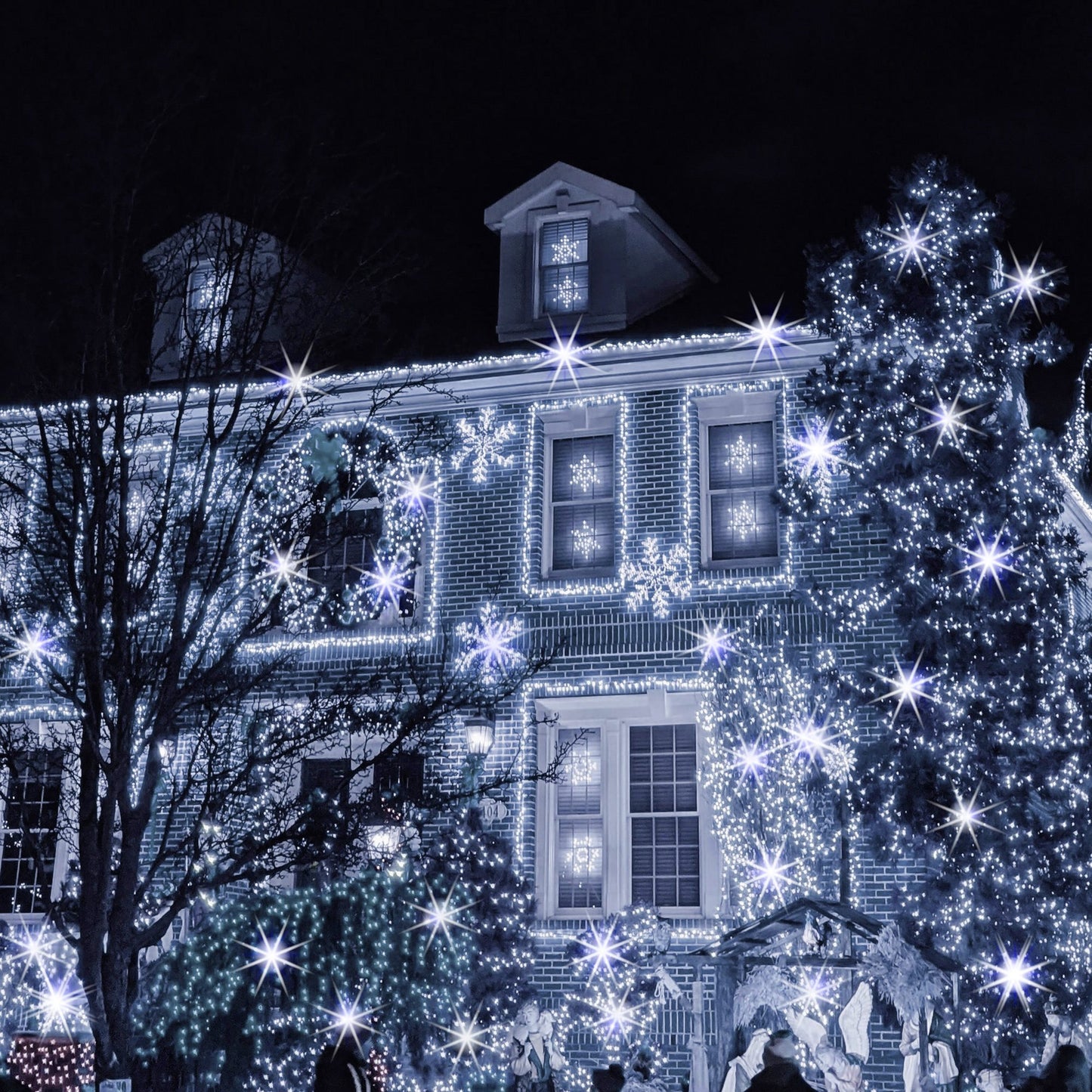 Kalėdinės lemputės CL4083 15m, šaltai balta + blykstė