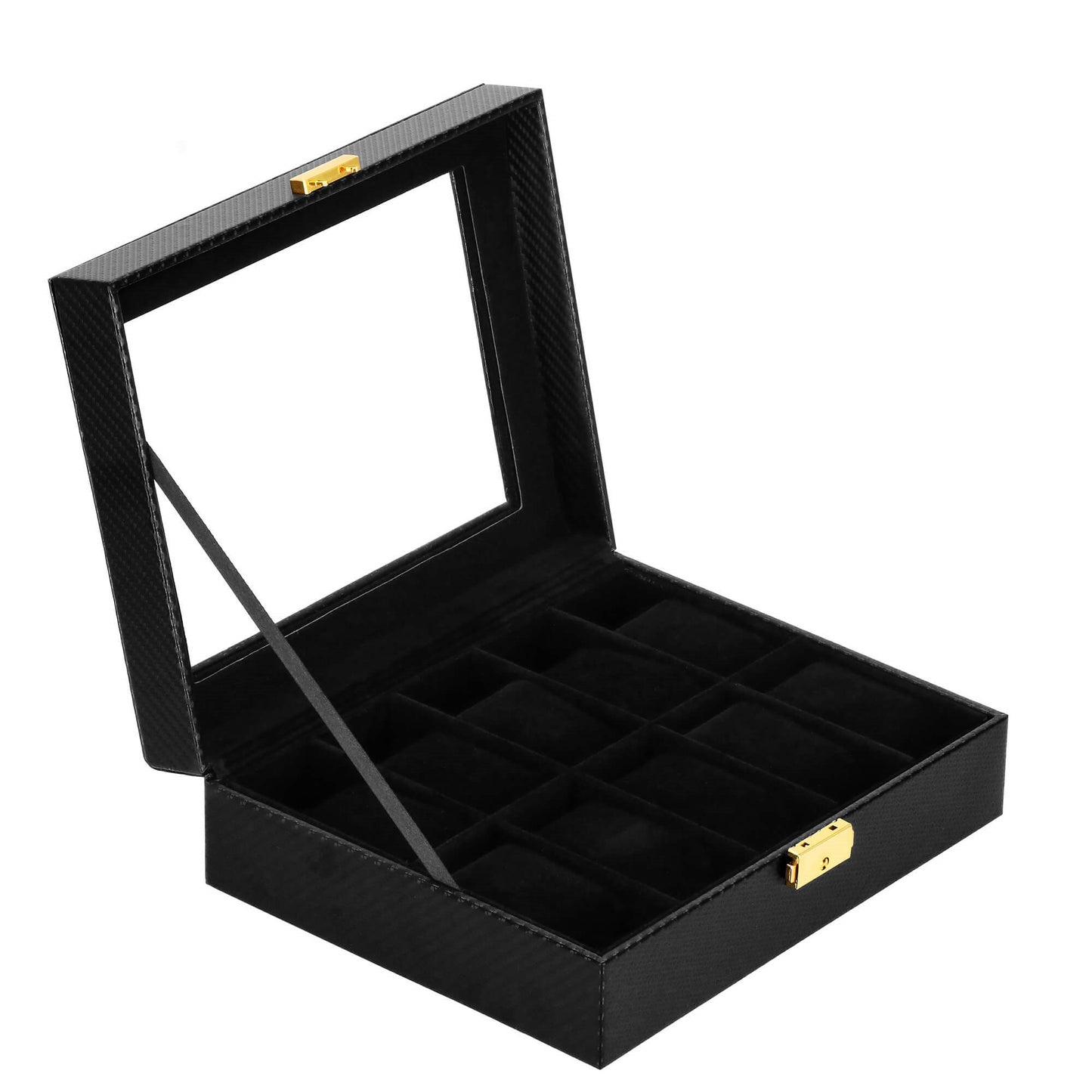 Laikrodžio dėžutė juodos spalvos HA1057 25x20x8cm