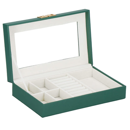 Papuošalų dėžutė žalios spalvos HA1042 23x14x5,5cm