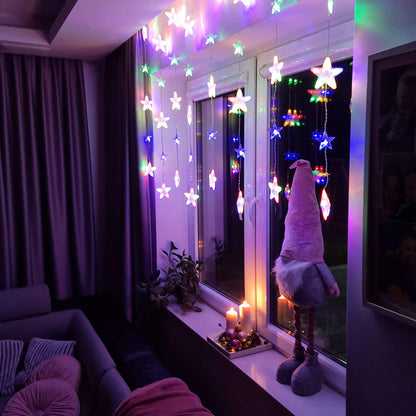 CL4008 Žvaigždių LED užuolaida