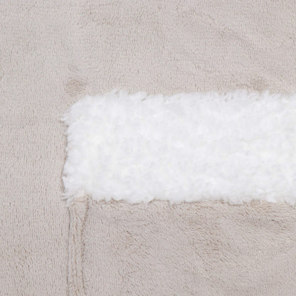 Hoodie Blanket – šiltas megztinis–pledas XXL, šviesiai pilka