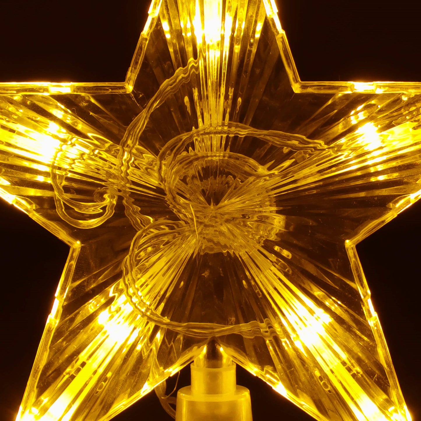 Kalėdų eglutės viršūnės žvaigždė CL4130 10 LED, šiltai balta, 3xAA