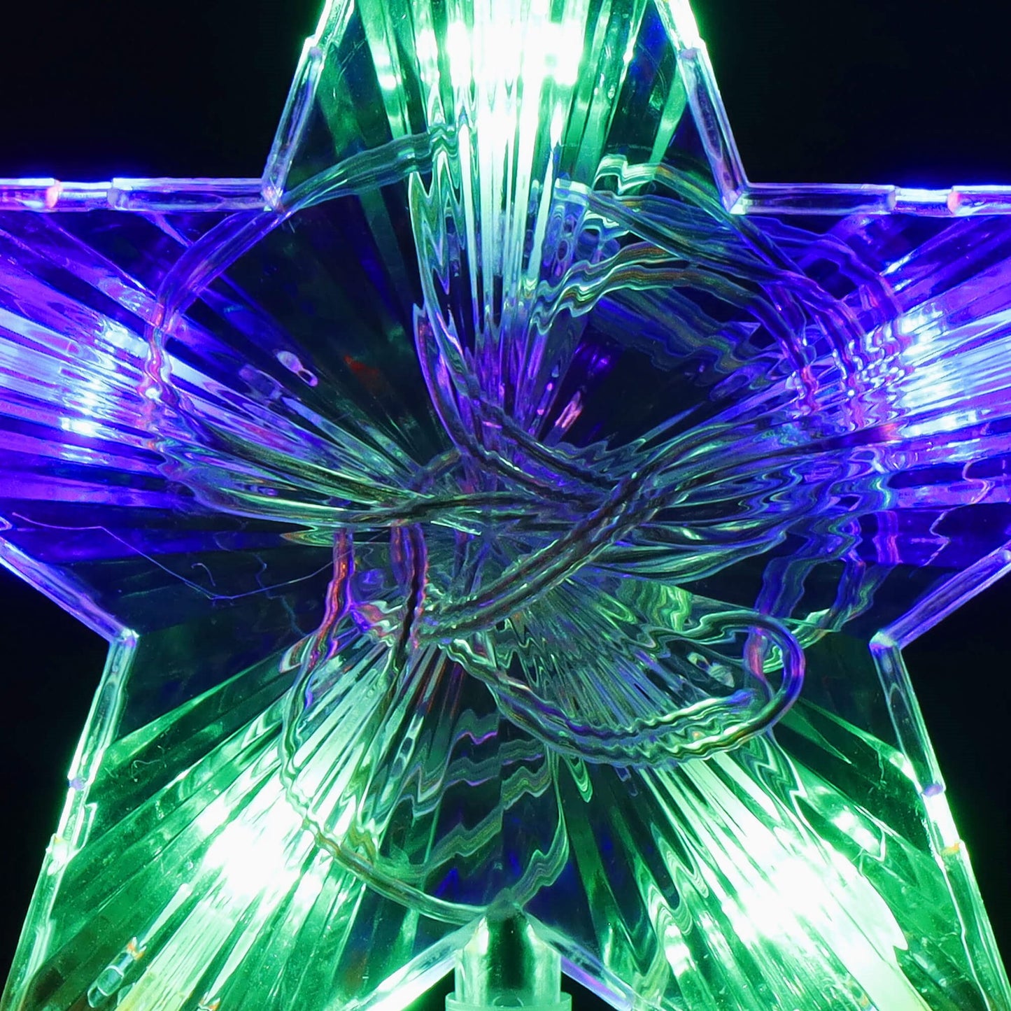 Kalėdų eglutės viršūnės žvaigždė CL4129 10 LED, daugiaspalvė