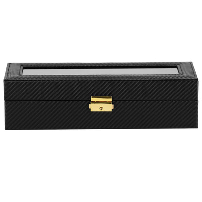 Laikrodžio dėžutė juodos spalvos HA1054 30x11x8cm