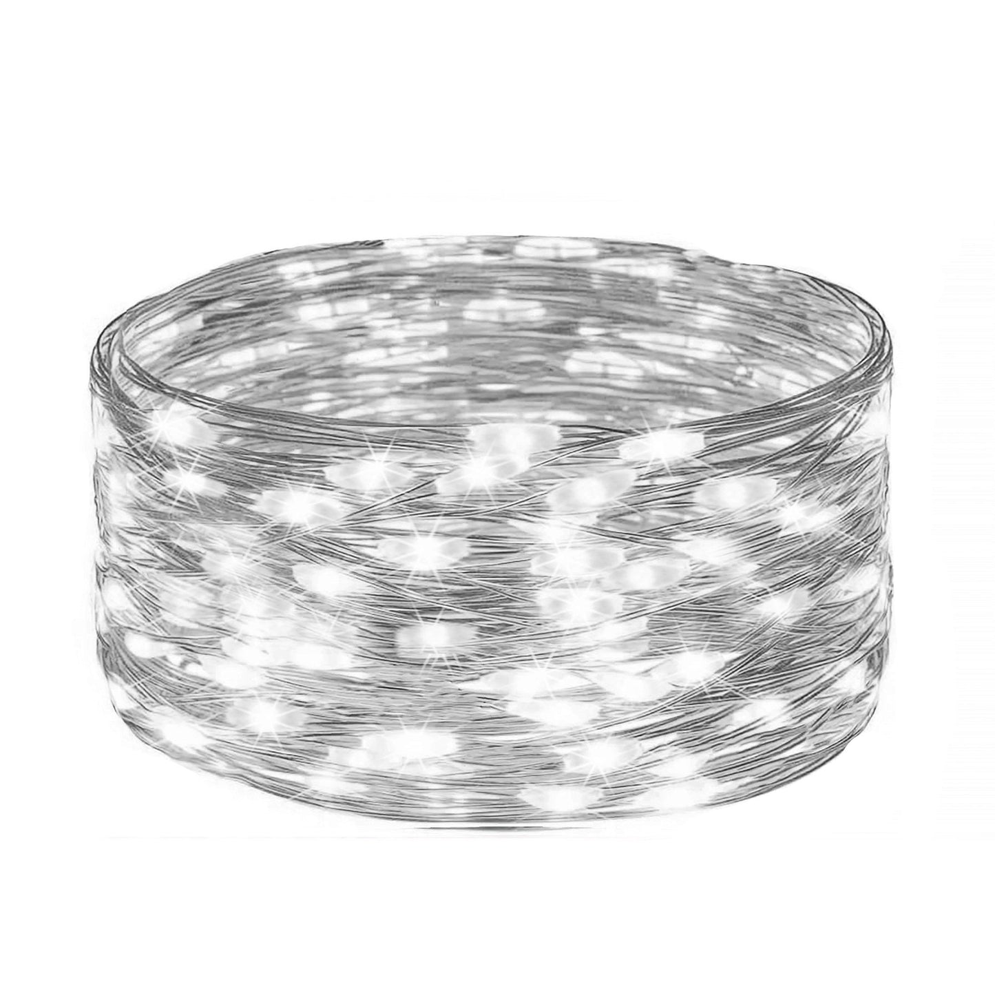 CL0006 LED kalėdinė girlianda 20 LED, šalta balta, 1.9m