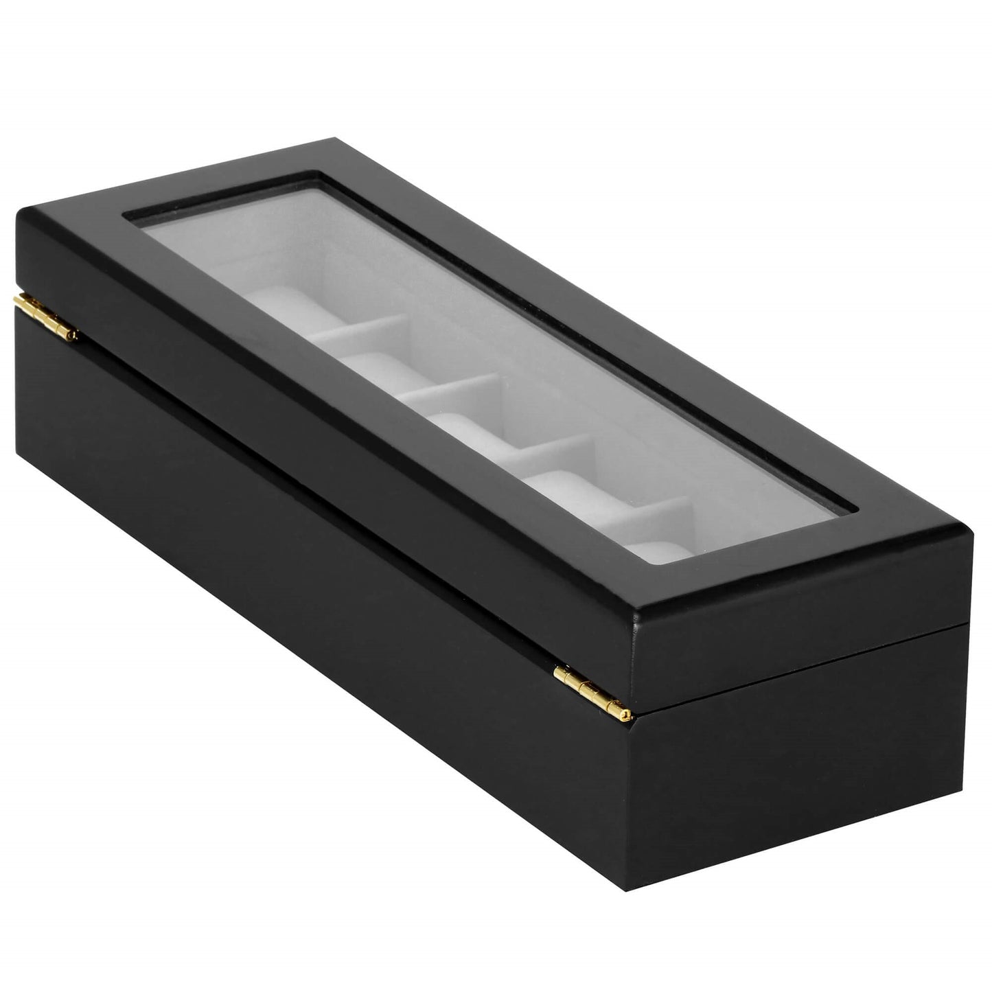 Laikrodžio dėžutė juodos spalvos HA1065 31,5x11,5x8cm