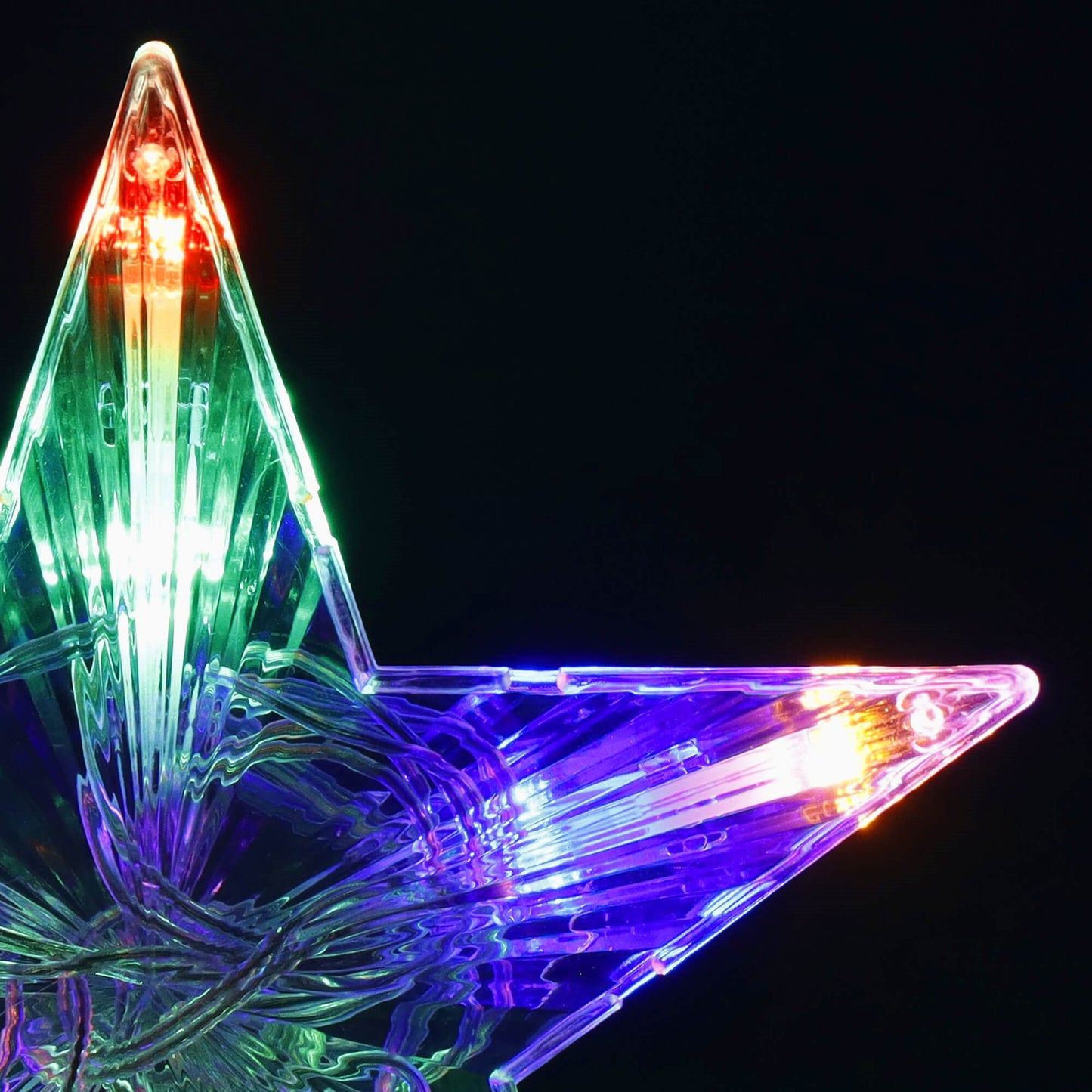 Kalėdų eglutės viršūnės žvaigždė CL4129 10 LED, daugiaspalvė