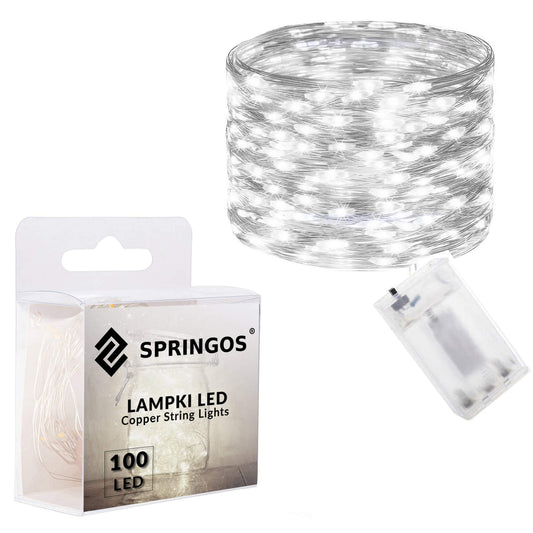 Kalėdinės lemputės CL0019 100 LED, šaltai balta, 9.9m