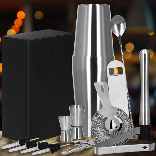 Barmeno rinkinys plaktuvas skardos skarda  KI0016 14 vnt. sidabrinis